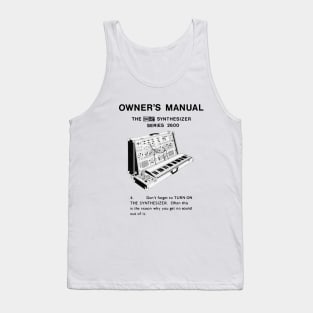 Don't forget to TURN ON THE SYNTHESIZER! Tank Top